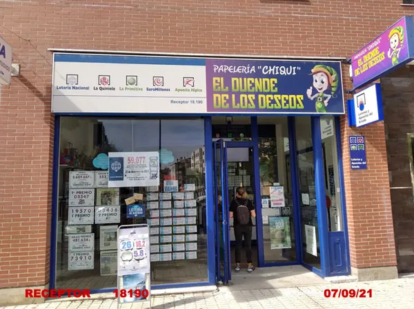 Imagen del punto de venta de Lotería