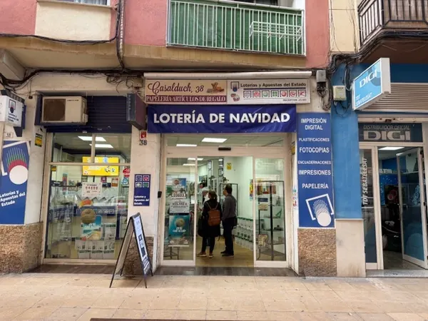 Imagen del punto de venta de Lotería
